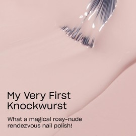 OPI Nail Lacquer My Very First Knockwurst | Opaque Soft Pink Crème Chip Resistant Nail Polish | Vegan, Fast Drying, Streak Free
