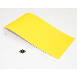 INSTSK8 Grip Tape Deck Tape with Air Hole, Includes 4 Axle Nuts, Comes in Exclusive Packaging Cardboard (Yellow)