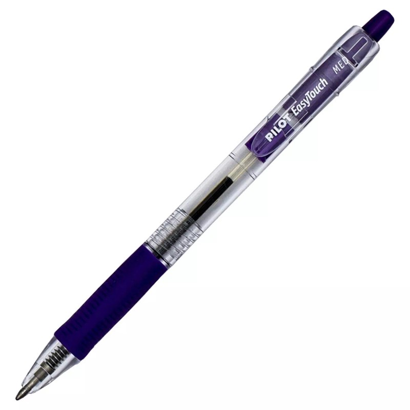 Pilot Easy Touch Pen Medium 32255, Purple Ink, Retractable, 1.0mm,