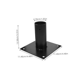 Levemolo 1set Heavy Duty Post Base Support for Fence Repair Weather Resistant Iron Bracket for Poles Easy Installation Enhanced Stability and Versatile Compatibility Metal Post Holder