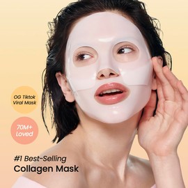 BIODANCE Bio-Collagen Real Deep Mask, Hydrating Overnight Hydrogel Mask, Pore Minimizing, Elasticity, Plumping Improvement, Korean Skincare, Stocking Stuffers for Teen Girls | 1.19oz(34g) x 4ea