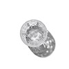 Taimuro Kobo TB5100-30 Crystal Edo Kiriko Guinomi (Transparent) Crystal Edo