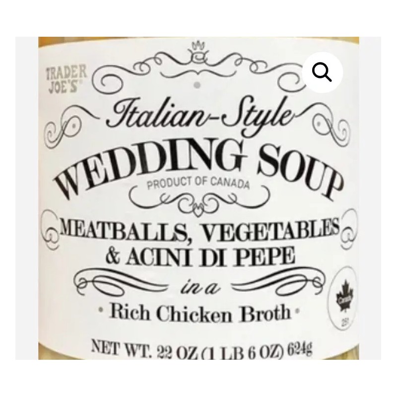 Trader Joe's 2X JARS Trader Joe’s Italian Style Wedding Soup