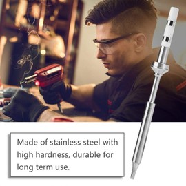 Hilitand Mini Stainless Steel Soldering Iron Tips, TS100 Soldering Iron Tips Replacement Tool, Mini Soldering Iron Tip(TS-D24)