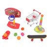 4pcs Bird Training Toys Interactive Fun Basketball Skateboard Trolley Parrot
