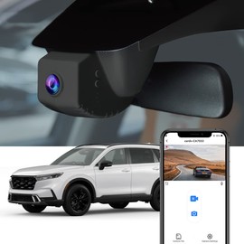 Fitcamx 4K Dash Cam Suitable for Honda CR-V 2023-2026 (Black) LX EX EX-L Trail Sport Touring Hybrid, OEM Factory Look, UHD 2160P Video, WiFi & APP, Loop Recording, G-Sensor, Plug & Play, 64GB Card