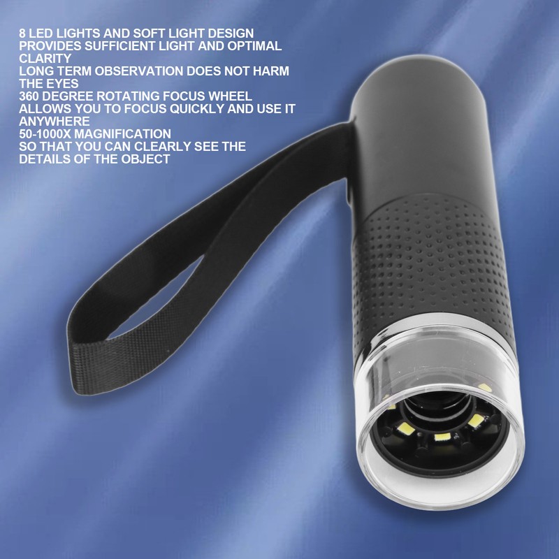 Digital Microscope 50X‑1000X Magnification 2 Million HD Pixels Handheld WiFi
