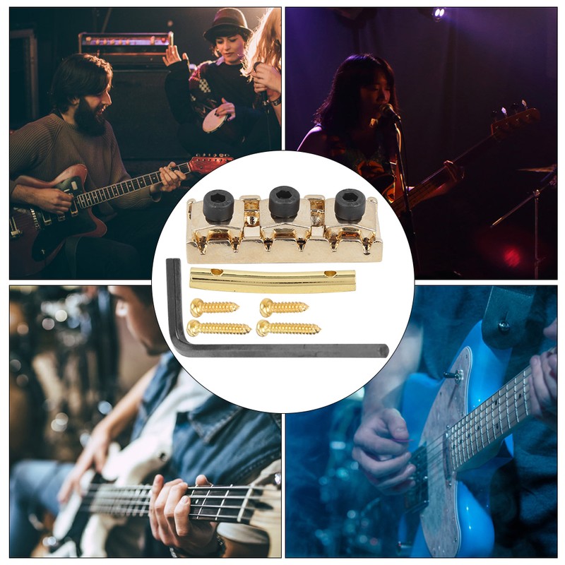 Electric Guitar String Lock Nut with Headstock String Retainer Bar