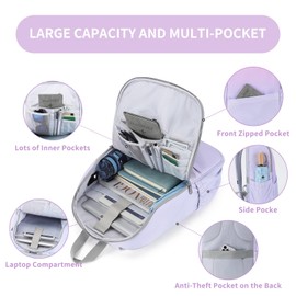 MAXTOP Deep Storage Laptop Backpack with USB Charging Port[Water Resistant] College Computer Bookbag Fits 16 Inch Laptop