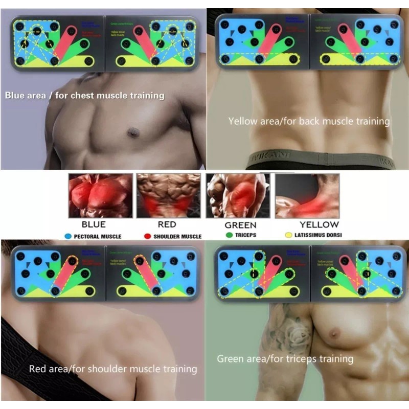 Dolores Lagartijas Push Up Board Entrenamiento Multietapa Ajustable