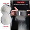 Flour Sifter, Flour Sifter for Baking, Fine Mesh Sifter, Flour