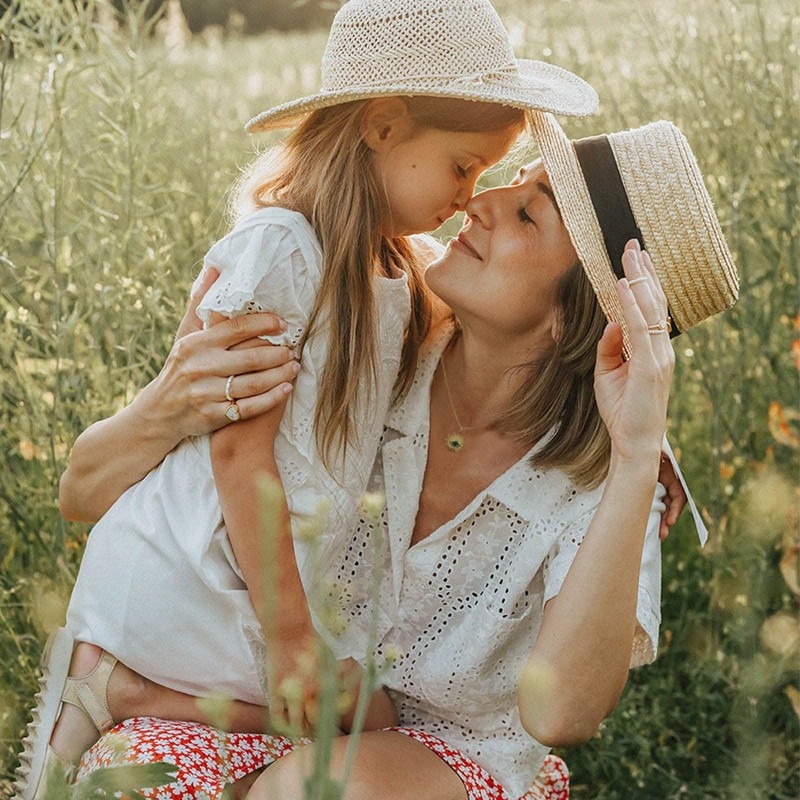 OXOXEYE Evil Eye Necklace Dainty Gold Necklace for Women 18K