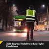 COOLJOB 9 Pockets Reflective Mesh Safety Vest for Men, Hi-vis