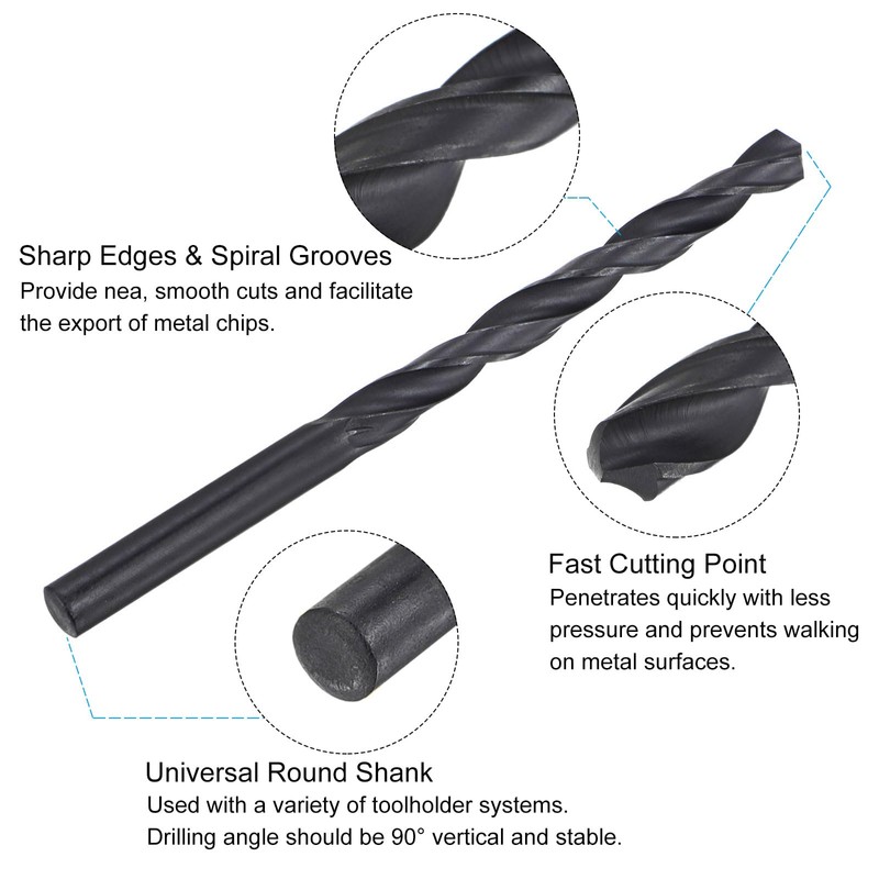 sourcing map Metric Tap and Drill Bit Set, M8 x