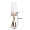 Candle Holder Ornament European Style Wrought Iron Glass Candlestick Wedding