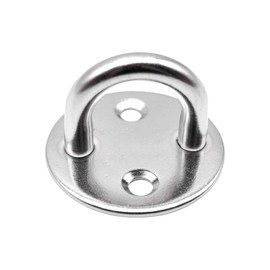 MARINE CITY Stainless Steel Anti Rust Large Size Thick Ring Round Sail Shade Pad Eye Plate Boat Rigging for Sailing – Boating (Pack of 1)