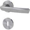 Griffwerk Door Handle Set Crystal Stainless Steel Matt BB