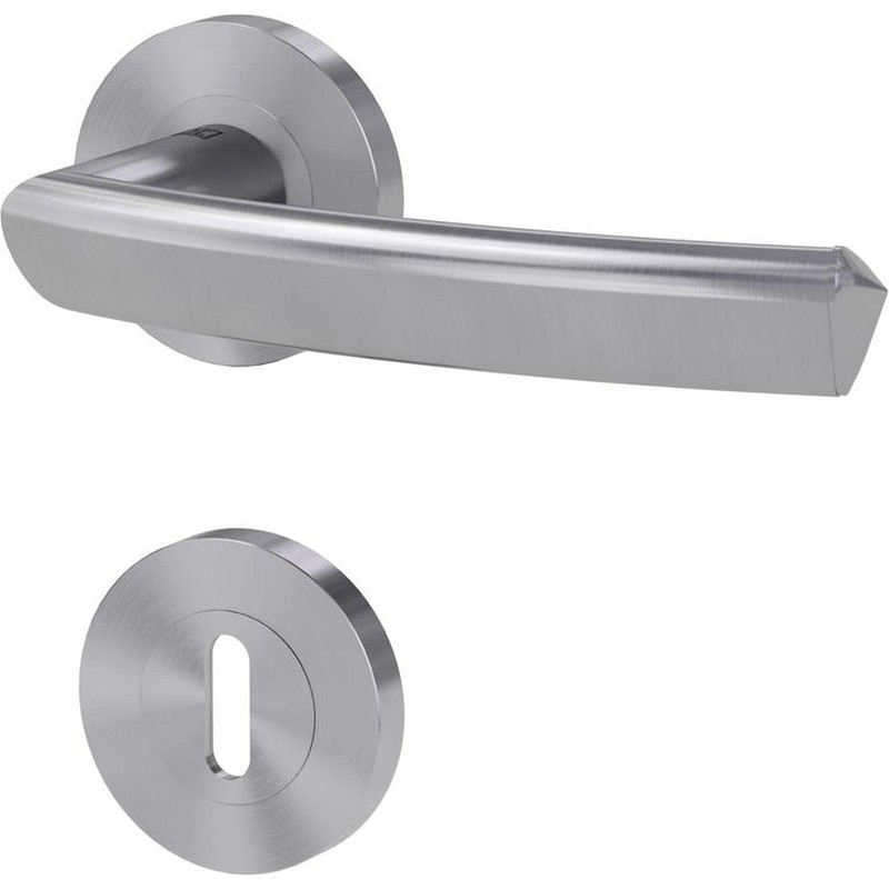 Griffwerk Door Handle Set Crystal Stainless Steel Matt BB