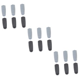 Healeved 18 Pcs Replacement Foot Foot Accessories Foot Roller Boho Decals Arch Pro Tools Rollers Roller Heads for Foot File Aluminum Polishing Block Plastic