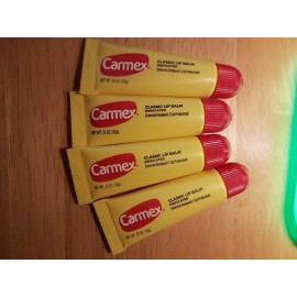 Carmex Lot of 4 CLASSIC CARMEX SOOTHING MOISTURIZING LIP BALM 0.35oz Each New Unsealed