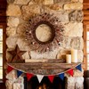 HipTree 20 Inch Patriotic Wreath for Front Door, 4th of