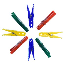 Hagespiel, 100 Plastic Clothes Pegs, Extra Strong, Quality Product with Strong, Rust-Free Springs, Made in Germany, High-Quality Plastic