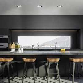 Briloner Leuchten LED Einbaustrahler, Deckenspot, LED Einbauspot, Deckeneinbauleuchte, Deckeneinbaustrahler, Einbaulampe, Einbaustrahler Set, Einbaulampen Decke, LED Einbauleuchten, schwenkbar