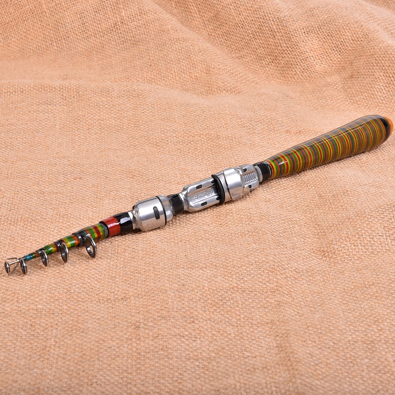 1.2M 3.94FT Telescopic Fishing Rod Travel Spinning Lure Rod Raft