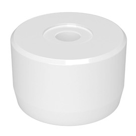 FORMUFIT F114CP7-WH-4 PVC Caster Pipe Cap, Furniture Grade, 1-1/4" Size, White (Pack of 4)