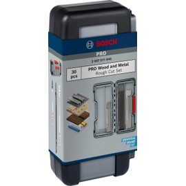 Bosch 30 x PRO Wood and Metal Rough Cut Jigsaw Blade Set (for Steel, Wood with Nails, Length 100 mm, Professional Accessories Jigsaw)