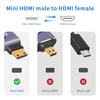 Duttek 8K Right Angled HDMI to Mini HDMI Adapter, 48Gbps