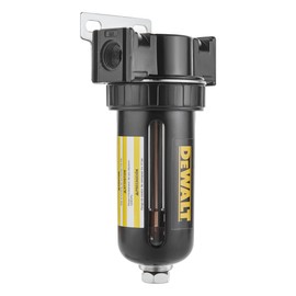 DEWALT 3/8" NPT Inline Desiccant Dryer with Clear Windows for Viewing Desiccant Life Status, High Efficiency Moisture Removal for Compressed Air Systems