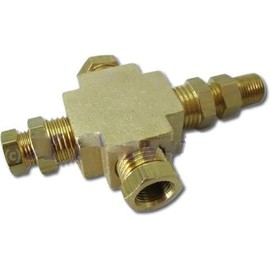 Adapter distributor for oil pressure oil temperature instruments