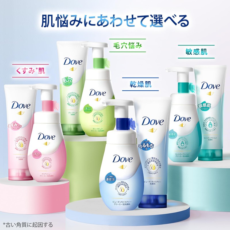 Dove Beauty Moisture Dryness Moisturizing Facial Cleanser 130g x 4