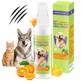 Cat Deterrent Spray for Peeing - Effective Dog Deterrent Spray Urine & Pee Corrector for Furniture, Yard, Shoes, Indoor and Outdoor Training Spray, Non Stain & Safe Ingredients for Pets 4oz(120 ml)