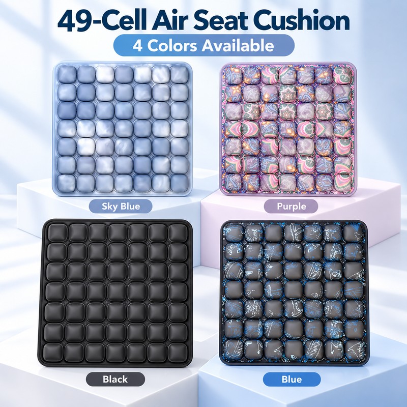Inflatable Air Seat Cushion for Office Chairs & Travel –