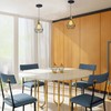 Metal Ceiling Rose Black Pendant Light Kits 12CM Flat Top