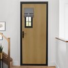 HOMEIDEAS Door Panel Curtain, Blackout, Light Grey, W10 X L38,