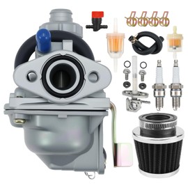 Carburetor Fit for Honda XR50R 2000-2003 Motorcycle Carb CRF50F 2004 2005 Replace 16100-GEL-701 16100-GEL-702 with Air Filter & Fuel Valve Petcock