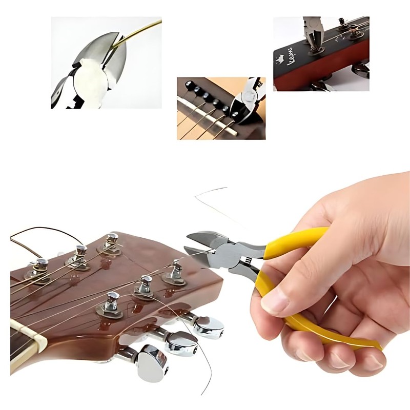 Complete 31-Piece Guitar Maintenance Tool Kit with Carrying Case- Suitable