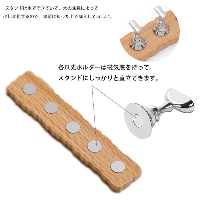 XUZOO 10pcs Nail Practice Table Nail Tip Stand Fixing Wooden