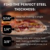 ThermiChef 14" by 14" Pizza Steel (3/8" Deluxe Thickness) -