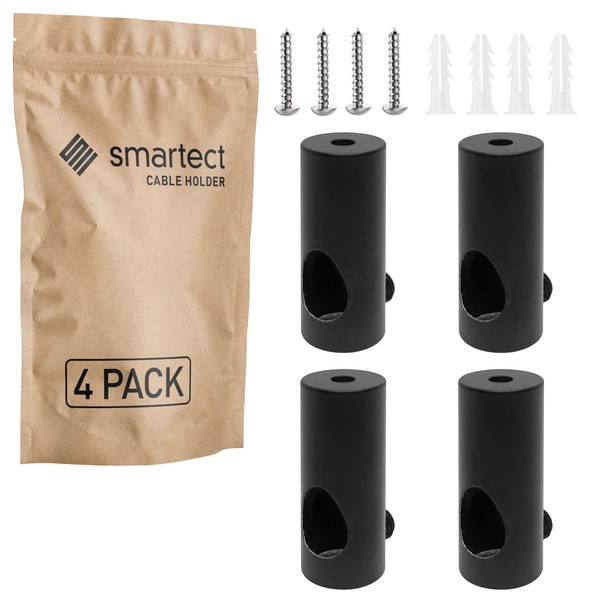 smartect Aluminium Wall and Ceiling Pins for Fixing Textile Cables,
