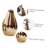 iplusmile 1Pc Unique Gold Ceramic Vase Simple Desktop Decoration for
