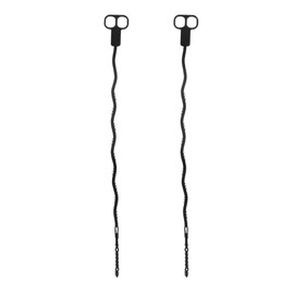 2 Pack Bundle Plastic Drain Snake Triple Barbs 23 Inch Wave Design Hair Clog Remover Home Hotel Campgrounds School