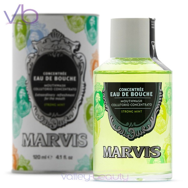 MARVIS Eau De Bouche Strong Mint Mouthwash with Sparkling Peppermint Sensation