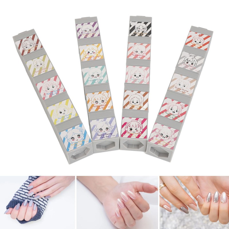20 Colors Pat Painting Nail Gel Quick Drying Silky Gradient