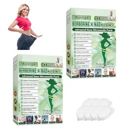 Parche de nano microdarts 10 en 1 de Moringa de estilo mejorado, parches avanzados de moringa, parches naturales para el cuerpo para mujeres y hombres