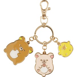 San-x Rilakkuma AB23901 Rilakkuma & Korilakkuma & Kiiroitori Keychain [Everyone] Rilakkuma & Korilakkuma & Kiiroitori Size (H x W x D): 4.7 x 3.1 x 0.3 inches (12 x 8 x 0.8 cm)