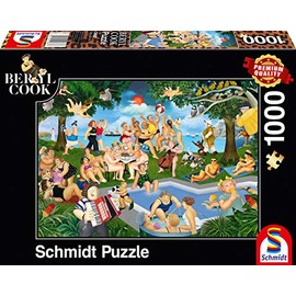 Schmidt Spiele 59687 Beryl Cook Summer Festival 1000-Piece Jigsaw Puzzle, Multi-Coloured